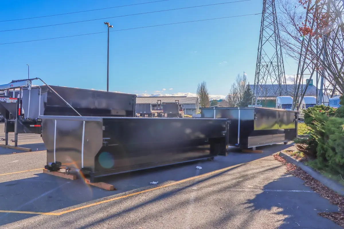 Roll-off dumpster ready for waste disposal at job site for 30 Yard Dumpster Rental in Hawthorne